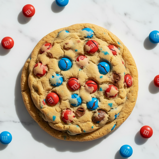 Red, White, and Blue M&M Cookies (1 Dozen)