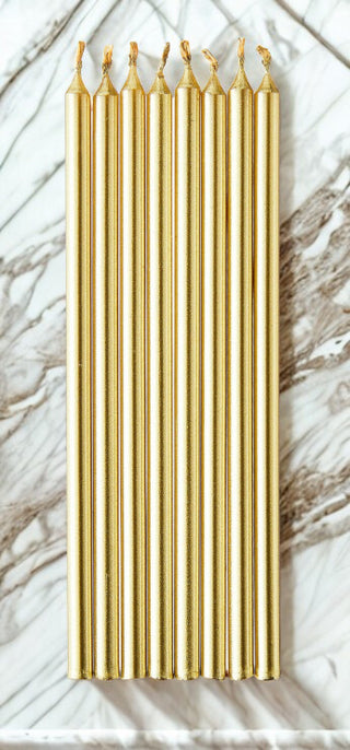 Gold Birthday Candles