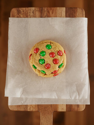 Red and Green M&M Cookie